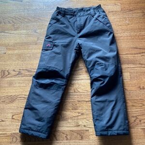 Girls Snow Pants Size 10/12 Gently Used, Black, warm, thick and lined. Snow Days